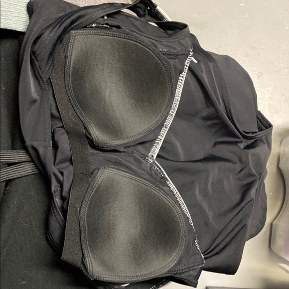 ROOTS Black and White One Piece Swimsuit with Elegant Wrap Design - Picture 6 of 6